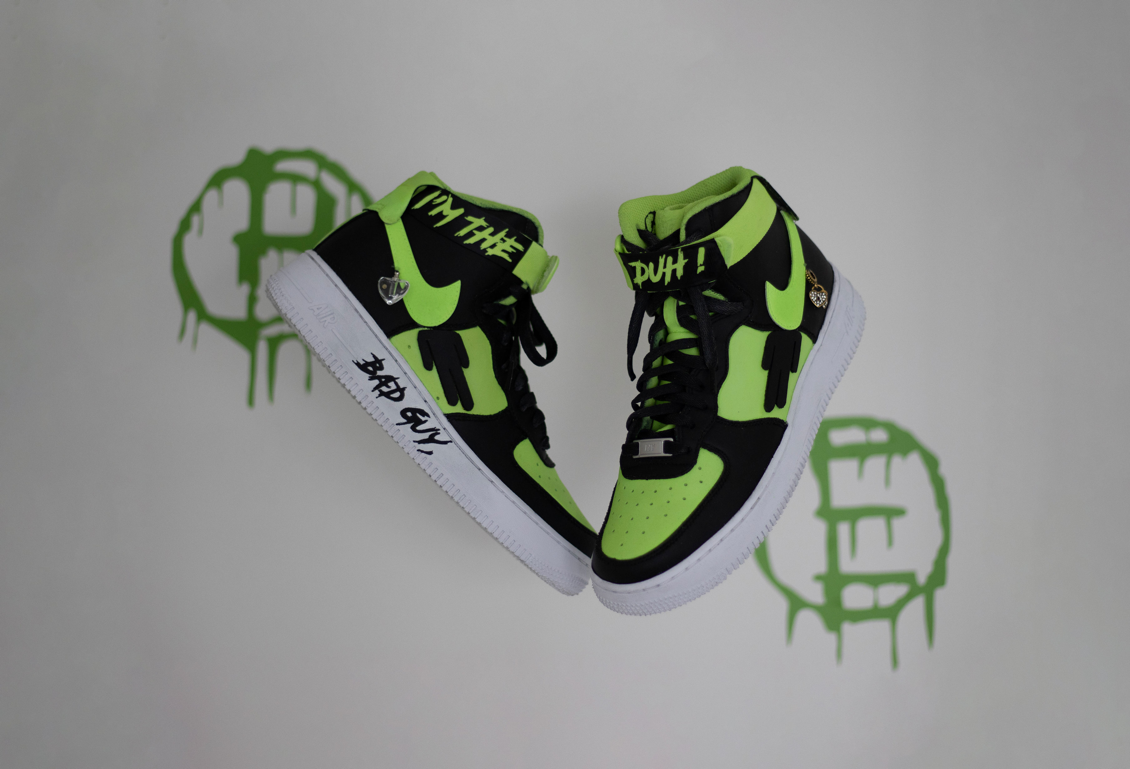 Shannon Crawfort nike airforce 1 customized Billie Eilish Sneakers